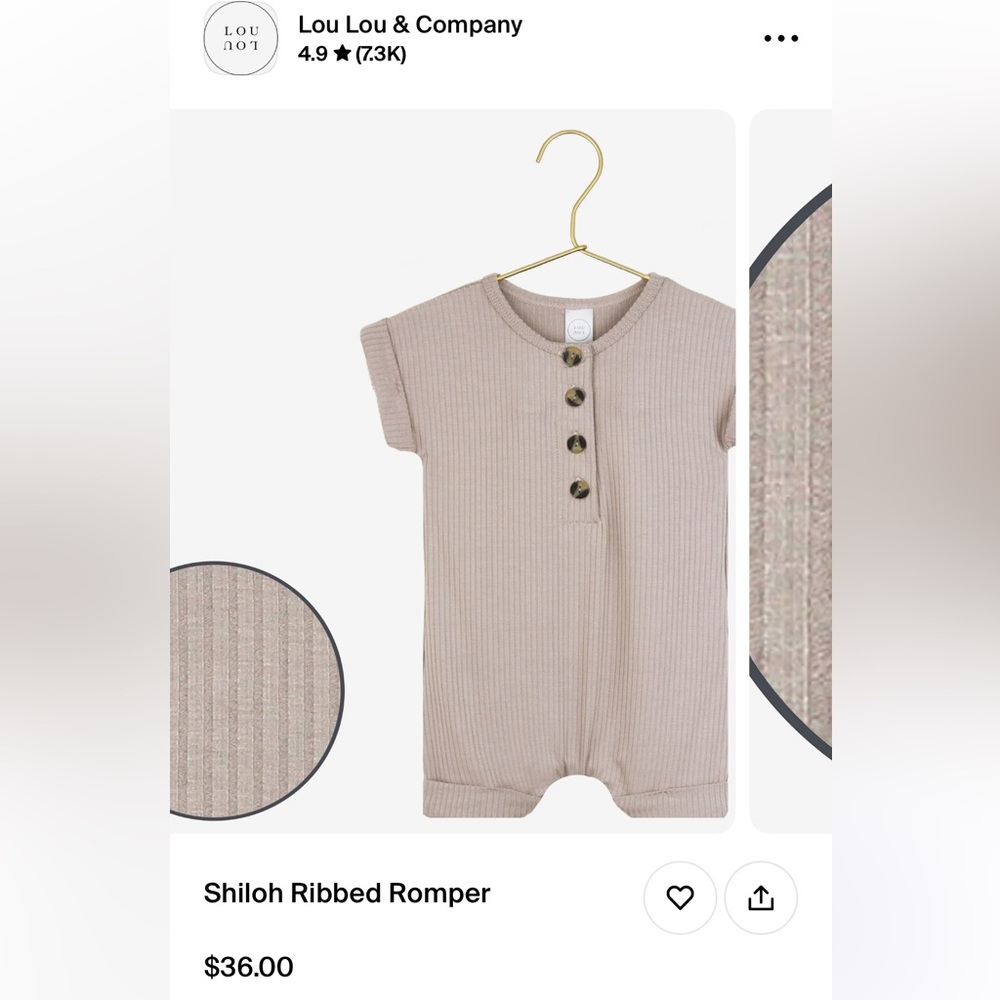 Lou Lou & Company romper unisex